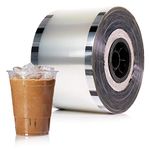 WYZworks Cup Sealer Film Clear, Seals 3275 cups per roll @ 90mm-105mm, Bubble Boba Milk Tea Lid Sealing Film for PP Plastic Cups