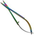 Curved Rainbow Colored Titanium EZ Snips Item# 738T