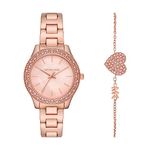 Michael Kors MK1068SET Ladies Liliane Watch and Bracelet Gift Set