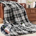Black Heated Blanket Electric Throw