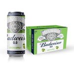 Budweiser 0.0 Non alcoholic Green Apple Can 330ml (Pack of 6)