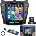 for Honda Accord 2003 2004 2005 2006 2007 Android Car Radio Stereo, Wireless Carplay Android Auto 9.7inch Touch Screen Bluetooth HiFi Car Audio Receiver Support GPS WiFi Backup Camera FM/RDS SWC