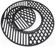 Criditpid 8835 21.5 Inch Cast Iron Grill Grates for Weber Original Kettle Premium 22 Inch Charcoal Grill, 22" Weber Performer Premium, Deluxe Charcoal Grill, 22'' Smokers, 22.5" Master-Touch