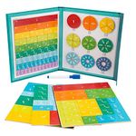 Neamou Magnetic Counters Math Manipulatives - Paste Sticker Book | Magnetic Tiles Circles for Kids