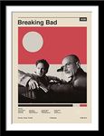 Tallenge - Breaking Bad - Bryan Cranston - Walter White - TV Show Poster 2 - Small Framed Poster(Paper,12x17 inches, Multicolour)