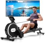 Rowing Machine, DMASUN Magnetic Rowing Machines for Home Gym - 350LB Capacity, Foldable Rower Machine with 16 Levels Resistance, Home Fitness Rower with App Compatible & Comfortable Seat Cushion