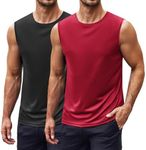 COOFANDY Mens 2 Pack Workout Tank T