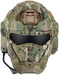 SKLL MiIitary Tactical Helmet with Built-in Communication Earphones, Easy Detachable Tactical Helmet