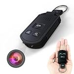 Security Camera Car Key, HD 1080P Portable Surveillance Camera with Night Vision Motion Dectection No Need WiFi, Indoor Outdoor Mini Size Camera No Audio