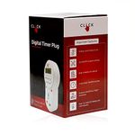 Click Solutions Polycarbonate 24x7 Programmable Electronic Digital Timer, Automatically Turns on/off Electrical Socket Switch for Energy Saving (ECN001, 5 cm, White)