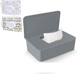 Tissue Box Water Diapers Baby Toilet Baby Water Diapers with Lid Baby Wipes Dispenser Pouch with Lids Baby Wipe Holder Keeps Wipes Fresh Simple Style Wipe Container Regular Storage Case Box (grey)