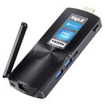 MeLE Fanless Mini PC Stick PCG02, Win 11 Pro Celeron J4125 8GB 128GB Micro Desktop Computer HDMI 4K 60Hz Wi-Fi Ethernet Portable Computer for Business Office Industrial IOT Media Video