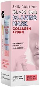 Skin Control Glass Skin Glazing Wrapping Mask Collagen with Ceramides, Hyaluronic Acid and Niacinamide for Hydration and Radiant Skin