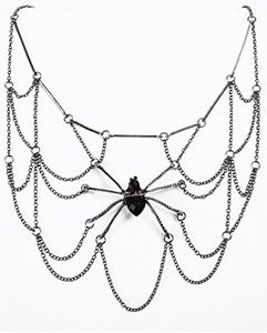 Forum Novelties Witches and Wizards Spider Web Body Jewelry, As Shown, One Size