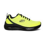 Skechers Mens Arch Fit Element Air Casual Shoes Vegan Engineered Mesh and Synthetic Upper Lime/Black - 8 UK (232540)