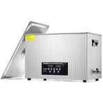 CREWORKS 30L Digital Ultrasonic Cleaner, Ultrasonic Cleaning Machine with Degas & Gentle Modes, Professional Ultrasound Cleaner with 600W Heater for Auto Parts