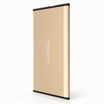 500GB External Hard Drive Portable - Maxone Ultra Slim 2.5'' External HDD USB 3.0 for PC, PS4, Mac, Laptop, Xbox one - Gold