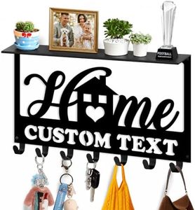 Dyoart Custom Sweet Home Key Holder Wall Mount with Shelf Housewarming Gift
