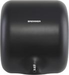 Bremmer Generic Turbo Hand Dryer, High Velocity Low Energy Eco Friendly Electric Hand Dryer for Commercial Toilets, Black
