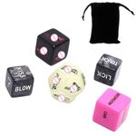 5pcs Funny Date Night Dice Valentine's Day Gift for Women Men,Love Decision Dice for Adults,Couple Game Dice Naughty Game Dice for Him Her Birthday Christmas Wedding Anniversary