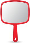 OMIRO Hand Mirror, Handheld Mirror with Handle, American Old Glory Red