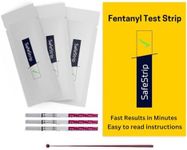 SafeStrip - Fentanyl Test SafeStrip - Fentanyl Test Strips, Quick, Reliable & Easy-to-Use Drug Test Kit for Home Medical Testing on Pills, Powder, Urine & Residue, 10-Pack Test Strips with Scoop