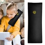 URAQT Car Seat Belt Pad, Seatbelt Pillow for Children Strap Protection, Comfortable Car Seat Belt Cover Shoulder Pads, Baby Seat Belts Seatbelt for Kids and Adults (Black)