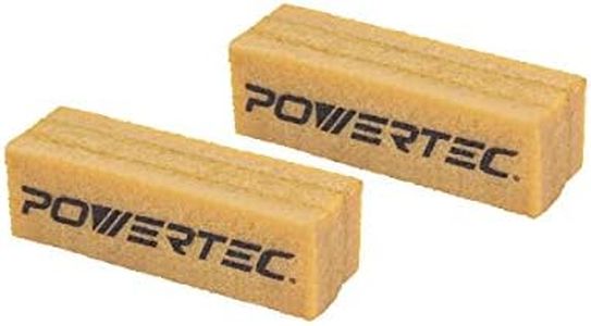 POWERTEC 71424 Abrasive Cleaning Stick for Sanding Belts & Discs | Natural Rubber Eraser - Woodworking Shop Tools for Sanding Perfection