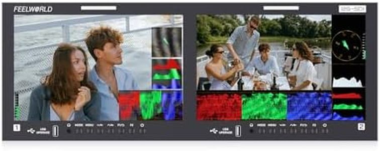 FEELWORLD FRM1001G Dual 4RU 10.1 Inch 12G SDI Rackmount Monitor