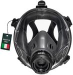 MIRA Safety CM-I01 Full-Face Industrial-Grade Gas Mask with 40mm NATO Filter Compatibility and Advanced Valve Design (Black)