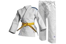 adidas Unisex - Club Judo Uniform White 350g Student Martial Arts Gi, White, 150 UK