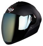 Steelbird SBA-2 7Wings ISI Certified Full Face Helmet Fitted with Clear and Extra Chrome Visor