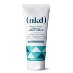 (nkd) Exfoliating Body Scrub - Smoothing Mint & Cucumber - Post-Waxing Exfoliator Treatment for Ingrown Hair - Body Scrub for Pubic Area - Waxing Exfoliant - 200g