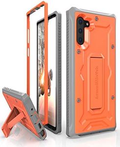 ArmadilloTek Vanguard Designed for Samsung Galaxy Note 10 Case (2019 Release) Military Grade Full-Body Rugged with Kickstand Without Built-in Screen Protector - Orange