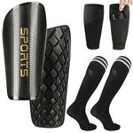 Proberos® Soccer Shin Guards Youth and Kids, Shin Pads Set with Shin Sleeves and Long Soccer Socks