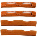 4 Pack Hard Hat Sweatband, 25x9.5CM, Hard Hat Welding Brown Sweat Hard Hat Headbands for Welding Helmets Cycle Ricing Hard Hat Band Air Cushion Sweatband Helmet Comforter Pad