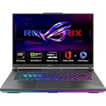 ASUS ROG Strix G16, AMD Ryzen 9 8940HX Gaming Laptop (RTX 5070 Ti/140W TGP/16GB RAM/1TB SSD/FHD+/16"/165Hz/90WHrs/Windows 11/M365 Basic (1Year)*/Office Home 2024/Eclipse Gray/2.5 Kg) G614PR-RV032WS