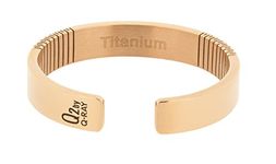 QRAY Rose Gold Titanium Golf Bracelet (Small: 6"~7")