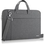 Ferkurn Laptop Bag Case for Women Men, Laptop Sleeve Computer Bag Briefcase with Shoulder Compatible with Macbook Pro/Air, HP Chromebook, Dell XPS, ASUS, Acer, Samsung, Grey, 15 15.6 16 Inch