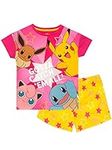 Pokemon Girls' Pajamas Multicolored