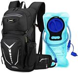 MSTOKIN Hydration Backpack Hydration Pack Hiking Backpack with Water Bladder for Kids Man Women Lightweight Water Backpack Hydration Bag Hiking Bag for Cycling Hiking Biking Climbing(Black)