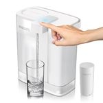 PHILIPS GoZero Next-gen Instant Water Filter Pitcher, Rechargeable Battery, Mirco-X Clean Technology, 3L 12 Cups, 1L/min Fast Flow, Countertop Filtered Water Purifier Jug for Tap Water, 3 Filters