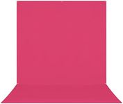 Westcott X-Drop Pro Wrinkle-Resistant 8' x 13' (2.44 x 3.96m) Sweep Backdrop for Full-Body Photos & Group Portraits, Video Interviews & Photo Booths - Portable and Travel Friendly (Dark Pink)