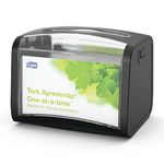 Tork 272611 Xpressnap Tabletop Napkin Dispenser N4 / Paper Dispenser Suitable for N4 Interfold Napkin Refills / Signature Design / Black (x4)