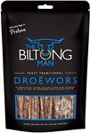 The Biltong Man | Tasty Traditional Droëwors Sticks | High Protein Beef Snack | Keto-friendly South African Dried Beef Sausage, 250 Grams