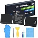 NinjaBatt A1713 A1708 Replacement Battery for MacBook Pro 13-inch - A1708 (Late 2016, Mid 2017 Years) A2159 (2019) A2289 (Mid 2020) A2338 (M1 Late 2020) - Long Lasting Performance [4781mAh/54Wh/11.4V]