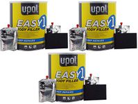 U-Pol 3 x Easy One Car Body Filler 3.5L 3.5 Litre UPol Easysand Polyester Bodyfiller Steel & GRP Surfaces Pack of 3 Cans