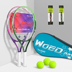 19" 23" 25" Kids Tennis Racket Junior/Youth Tennis Racquet with Tennis Ball Carry Bag Overgrips Vibrations Dampers…