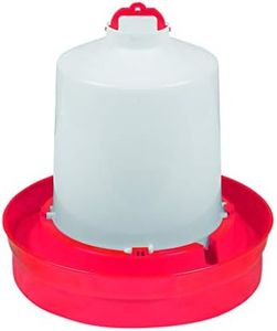 Little Giant® Deep Base Poultry Waterer | Chicken Waterer | Heavy Duty Plastic Water Container for Birds & Chicken | Plastic Stopper for No Leaks | 2 Gallon