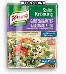 KN0RR Garden Herb with Garlic Salad Dressing/Vinaigrette 10 pcs/sachets - by Helen's Own - with Full English Instruction Booklet - KN0RR Garten Kräuter mit Knoblauch